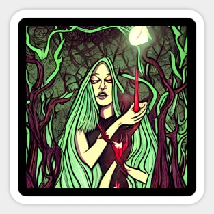 Darkly Mythic: Unleash Your Alternative Style in the Realm of Fantasy and Horror Sticker